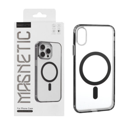 قاب اورجینال Magnetic Magsafe دور ژله ای Apple iPhone X / iPhone XS - مشکی (پک دار)