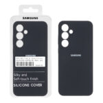 قاب سیلیکونی پاک کنی اورجینال درجه یک Samsung Galaxy S24 FE - مشکی (پک دار)