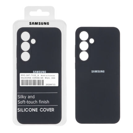 قاب سیلیکونی پاک کنی اورجینال درجه یک Samsung Galaxy S24 FE - مشکی (پک دار)