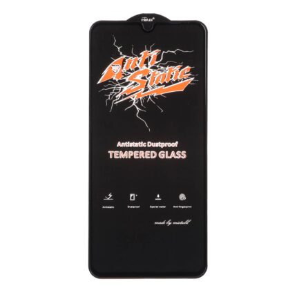 محافظ صفحه نمایش شیشه ای Full Cover Anti Static Mietubl مدل Xiaomi Redmi 14C / Poco C75 / Poco C71 / Redmi A5 / Redmi A3 Pro / Redmi A4 - مشکی (بدون پک)