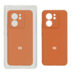 قاب سیلیکونی پاک کنی محافظ لنزدار اورجینال Xiaomi Mi 13T / Mi 13T Pro - قهوه ای (پک اصلی)