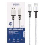 کابل شارژ کنفی 1.1 متری فست Shoosh Type-C مدل SH120C - نقره ای - SMO