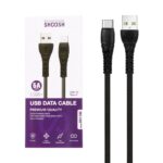 کابل شارژ کنفی 1.1 متری فست Shoosh Type-C مدل SH118C - مشکی - SMO