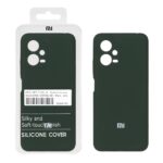 قاب سیلیکونی پاک کنی اورجینال درجه یک Xiaomi Redmi Note 12 5G / Poco X5 5G - سبز تیره (پک دار)