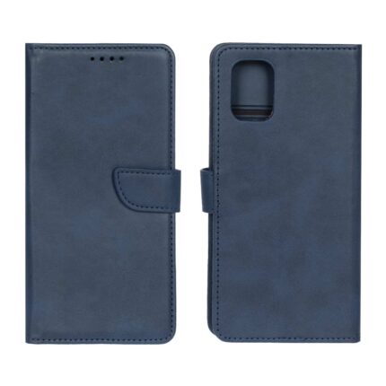 کیف چرمی موبایل مگنتی Samsung Galaxy A71 - سرمه ای