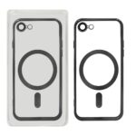 قاب اورجینال الکترواستاتیک Magsafe لنز گلس دار Apple iPhone SE (2020) / iPhone 7 / iPhone 8 - مشکی (پک دار)