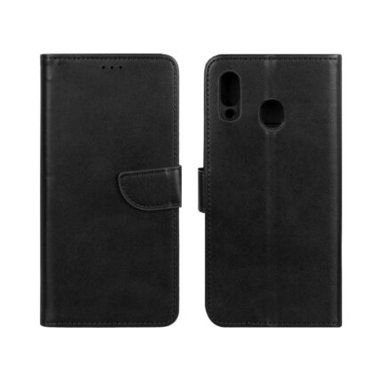 کیف چرمی موبایل مگنتی Samsung Galaxy A30 / A20 - مشکی