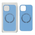 قاب سیلیکونی اورجینال Magsafe مدل Apple iPhone 13 / iPhone 14 - آبی (پک دار)