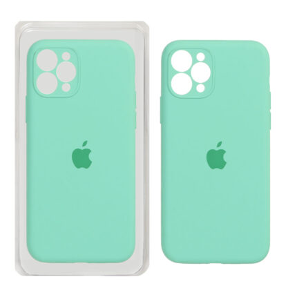 قاب سیلیکونی پاک کنی محافظ لنزدار اورجینال Apple iPhone 11 Pro - سبز مغز پسته ای ( پک اصلی)