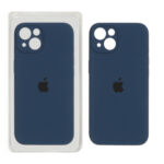 قاب سیلیکونی پاک کنی محافظ لنزدار اورجینال Apple iPhone 13 / iPhone 14 - سرمه ای تیره ( پک اصلی)