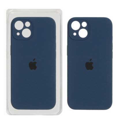 قاب سیلیکونی پاک کنی محافظ لنزدار اورجینال Apple iPhone 13 / iPhone 14 - سرمه ای تیره ( پک اصلی)
