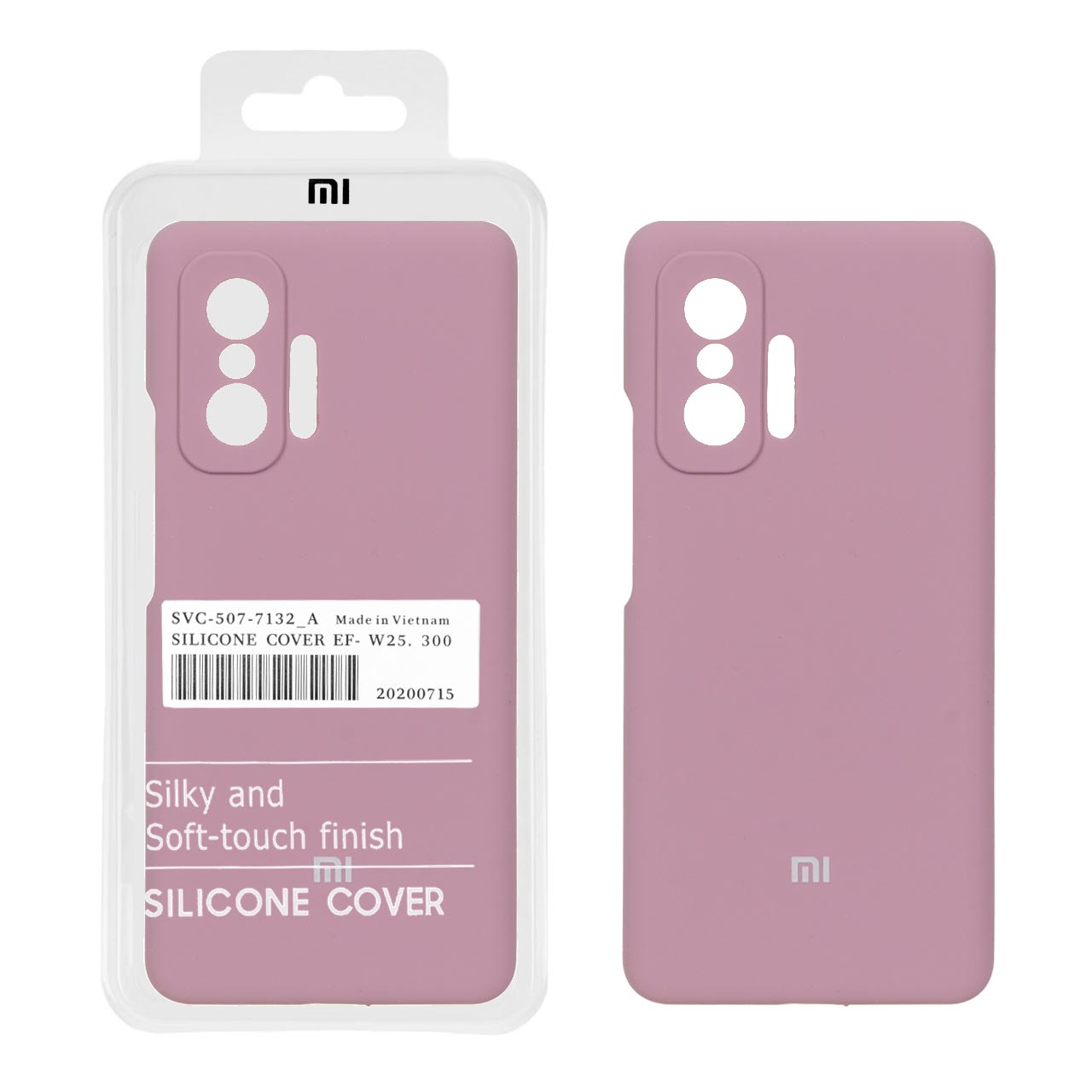 1239122 قاب سیلیکونی پاک کنی اورجینال درجه یک Xiaomi Mi 11T / Mi 11T Pro - بنفش کدر (پک دار) - تصویر 1