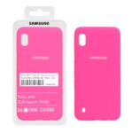قاب سیلیکونی پاک کنی اورجینال درجه یک Samsung Galaxy A10 / M10 - صورتی فانتزی (پک دار)
