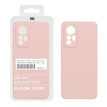 قاب سیلیکونی پاک کنی اورجینال درجه یک Xiaomi Mi 12 Lite - کالباسی (پک دار)