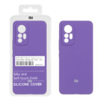 قاب سیلیکونی پاک کنی اورجینال درجه یک Xiaomi Mi 12 Lite - بنفش (پک دار)
