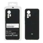 قاب سیلیکونی پاک کنی اورجینال درجه یک Xiaomi Mi 12 Lite - مشکی (پک دار)