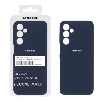 قاب سیلیکونی پاک کنی اورجینال درجه یک Samsung Galaxy A16 - سرمه ای (پک دار)