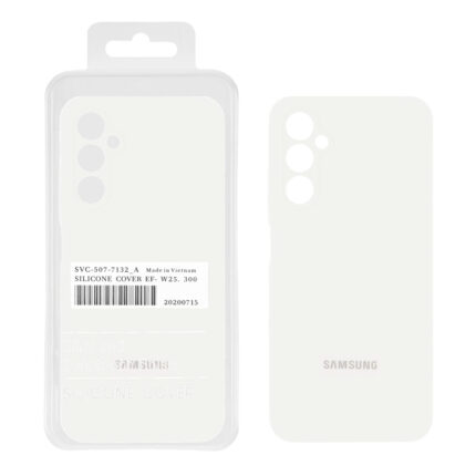 قاب سیلیکونی پاک کنی اورجینال درجه یک Samsung Galaxy A16 - سفید (پک دار)