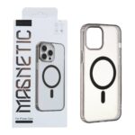 قاب اورجینال Magnetic Magsafe دور ژله ای Apple iPhone 12 Pro Max - مشکی (پک دار)
