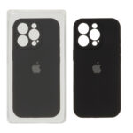 قاب سیلیکونی پاک کنی محافظ لنزدار اورجینال Apple iPhone 16 Pro - مشکی (پک اصلی)
