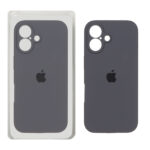 قاب سیلیکونی پاک کنی محافظ لنزدار اورجینال Apple iPhone 16 - خاکستری (پک اصلی)