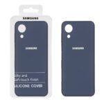 قاب نیو سیلیکون محافظ لنزدار RFF مدل Samsung Galaxy A03 Core - سرمه ای (پک دار)