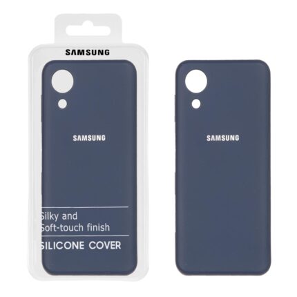 قاب نیو سیلیکون محافظ لنزدار RFF مدل Samsung Galaxy A03 Core - سرمه ای (پک دار)