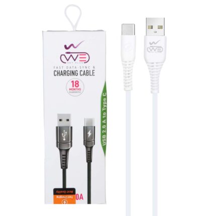 کابل شارژ فست We-net Plus Type-C مدل ETW003 - سفید
