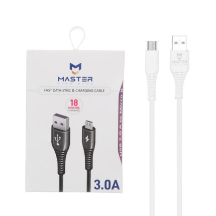 کابل شارژ فست اندروید MASTER مدل ETM 005 - سفید