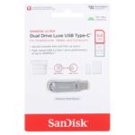 SanDisk Ultra Dual Drive Luxe USB Type-C USB3.2 Flash Memory - 64GB (گارانتی سورین)