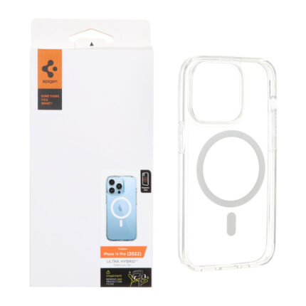 قاب Spigen اورجینال دور ژله ای شفاف MagSafe مدل Apple iPhone 14 Pro (پک دار)