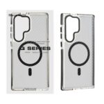 قاب اورجینال Q Series پشت کربن MagSafe مدل Samsung Galaxy S23 Ultra - مشکی (پک دار)
