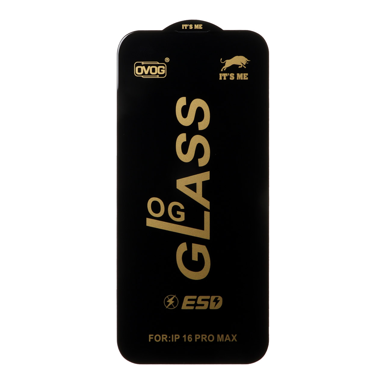 1277080 محافظ صفحه نمایش شیشه ای درجه یک Apple iPhone 16 Pro Max - Full Cover OG - ESD OVOG - (بدون پک) - مشکی - تصویر 1