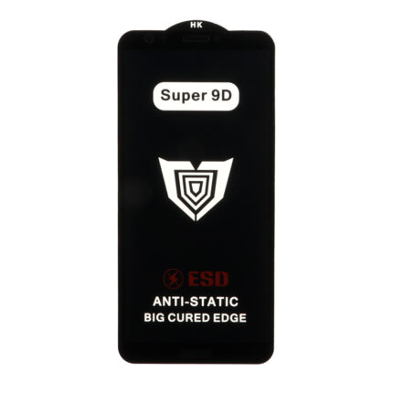 محافظ صفحه نمایش شیشه ای Full Cover ESD Anti Static - Super 9D مدل Huawei Y7 (2018) / Honor 7C (بدون پک)