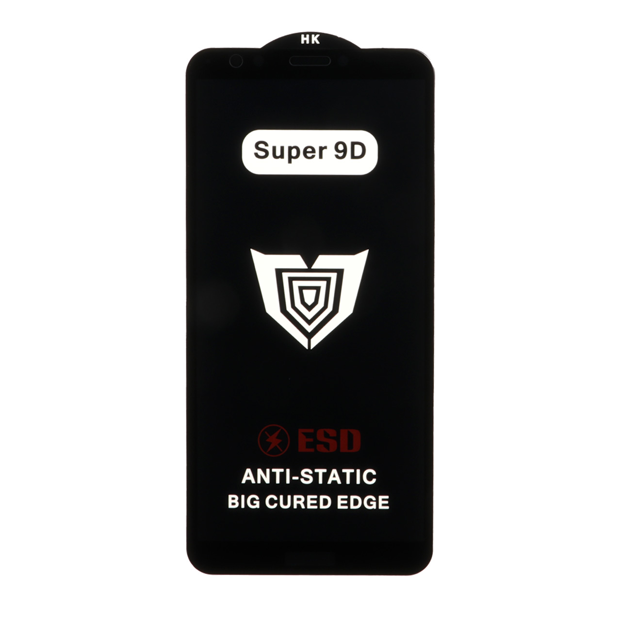 1277394 محافظ صفحه نمایش شیشه ای Full Cover ESD Anti Static - Super 9D مدل Huawei Y7 (2018) / Honor 7C (بدون پک) - تصویر 1