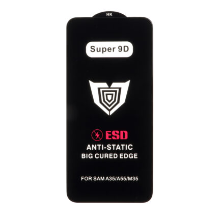 محافظ صفحه نمایش شیشه ای Full Cover ESD Anti Static - Super 9D مدل Samsung Galaxy A27 / A35 / A55 (بدون پک)