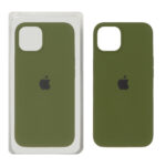 قاب سیلیکونی پاک کنی اورجینال Apple iPhone 13 / iPhone 14 - سبز زیتونی (پک اصلی)