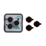 محافظ لنز رینگی اورجینال Lens Fixture شابلون دار Apple iPhone 16 Pro Max / iPhone 16 Pro / Apple iPhone 14 Pro Max / iPhone 14 Pro - صحرایی (پک دار)