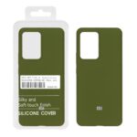 قاب سیلیکونی پاک کنی اورجینال درجه یک Xiaomi Mi 13 Lite - سبز زیتونی (پک دار)