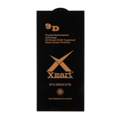 محافظ صفحه نمایش شیشه ای Full Cover XMART 9D-ESD مدل Samsung Galaxy S24 Ultra (بدون پک)
