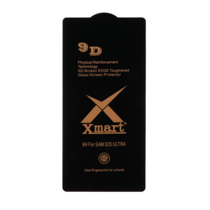محافظ صفحه نمایش شیشه ای Full Cover XMART 9D-ESD مدل Samsung Galaxy S25 Ultra (بدون پک)