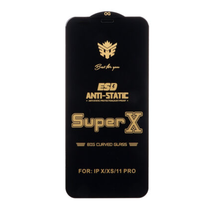 محافظ صفحه نمایش آنتی استاتیک Full Cover Super X مدل Apple iPhone 11 Pro / iPhone XS / iPhone X