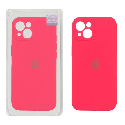 قاب سیلیکونی پاک کنی اورجینال Master Quality مدل Apple iPhone 13 / iPhone 14 - صورتی فانتزی (پک دار)