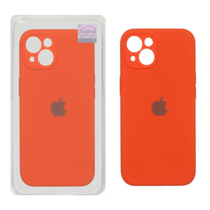 قاب سیلیکونی پاک کنی اورجینال Master Quality مدل Apple iPhone 13 / iPhone 14 - نارنجی (پک دار)