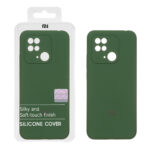 قاب سیلیکونی پاک کنی اورجینال Master Quality مدل Xiaomi Redmi 10C / Redmi 10 Power / Poco C40 - سبز تیره (پک دار)
