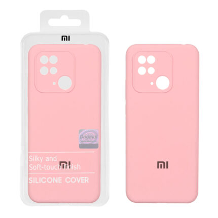 قاب سیلیکونی پاک کنی اورجینال Master Quality مدل Xiaomi Redmi 10C / Redmi 10 Power / Poco C40 - صورتی (پک دار)