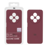 قاب سیلیکونی پاک کنی اورجینال Master Quality مدل Xiaomi Redmi 14C / Redmi A3 Pro / Redmi A4 / Poco C75 - زرشکی (پک دار)