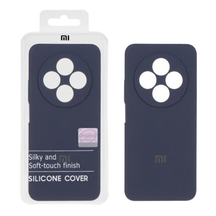 قاب سیلیکونی پاک کنی اورجینال Master Quality مدل Xiaomi Redmi 14C / Redmi A3 Pro / Redmi A4 / Poco C75 - سرمه ای (پک دار)