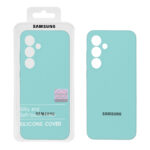 قاب سیلیکونی پاک کنی اورجینال Master Quality مدل Samsung Galaxy S24 FE - سبزآبی (پک دار)