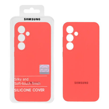قاب سیلیکونی پاک کنی اورجینال Master Quality مدل Samsung Galaxy S24 FE - مرجانی (پک دار)